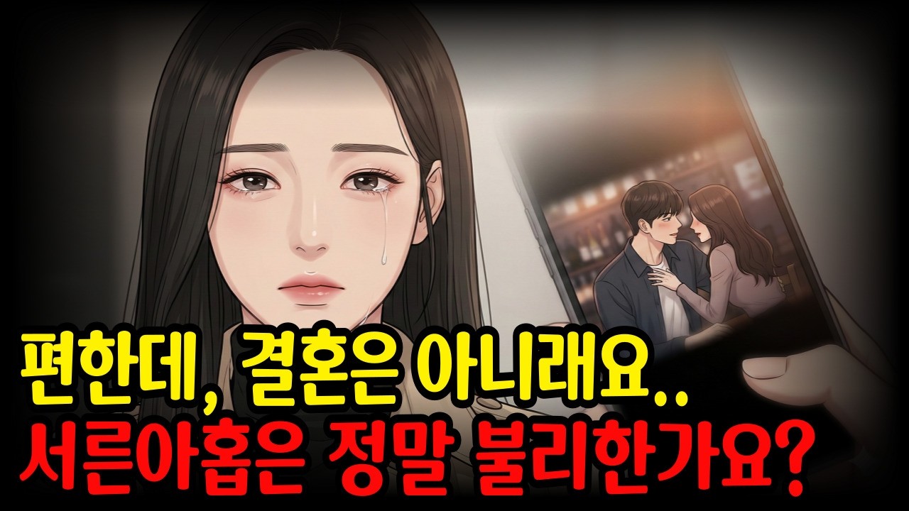 서른아홉에 연하를 만났습니다… 그런데 ‘결혼은 좀..’이 돌아왔어요