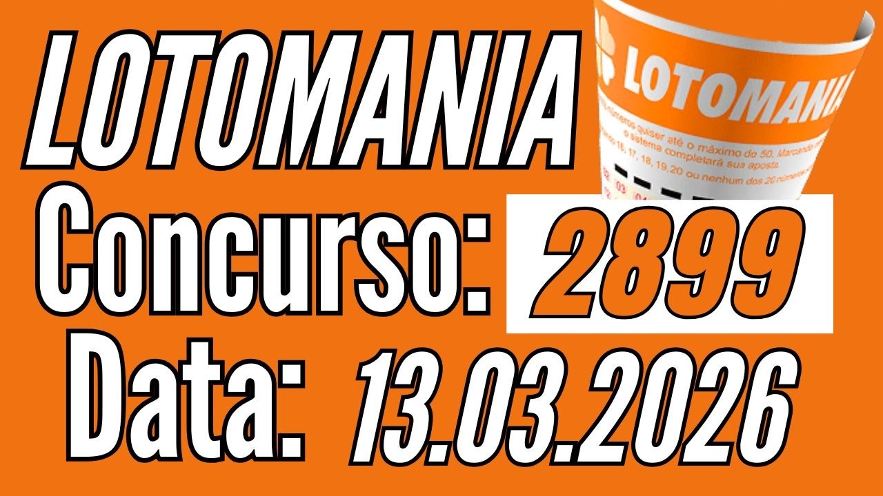🔥 Resultado Lotomania 2899 de hoje 13/03 Ganhadores da  Lotomania / Fernando Arruda Loterias