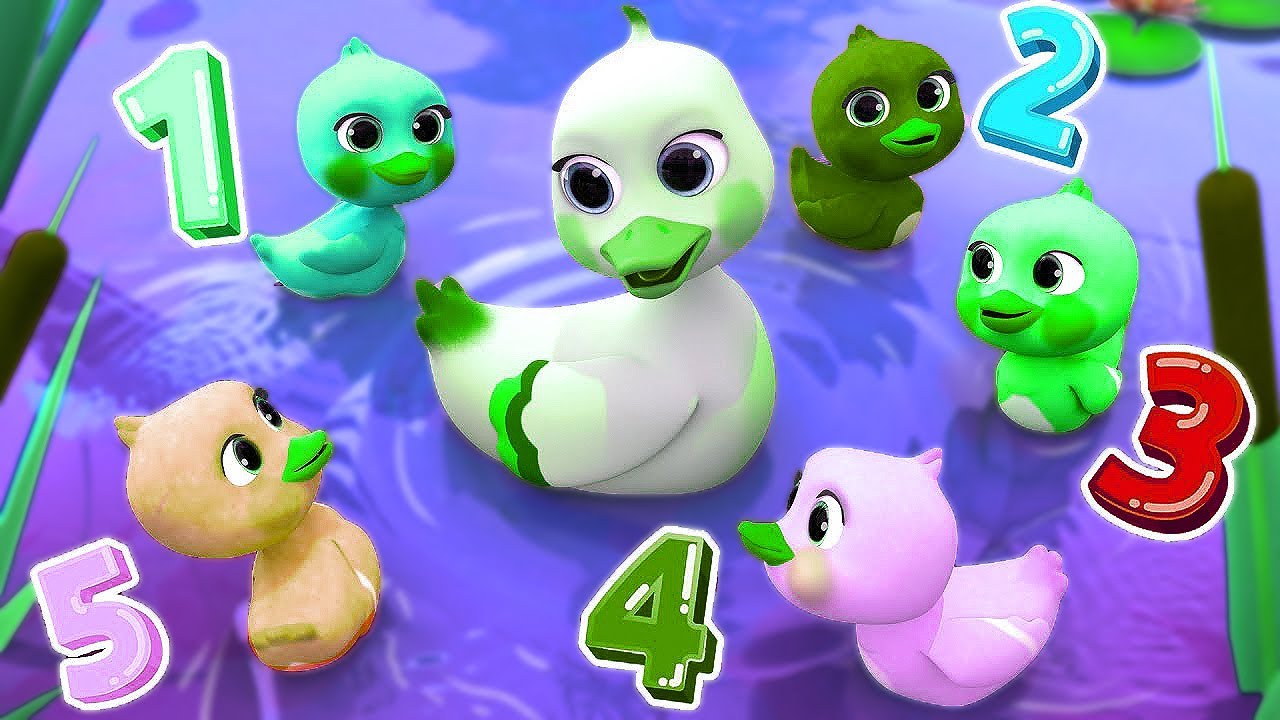 [2 Minute Loop] 5 Little Ducks Went Out One Day 🦆 Nursery Rhymes & Animal Songs @LittleDucksMelody