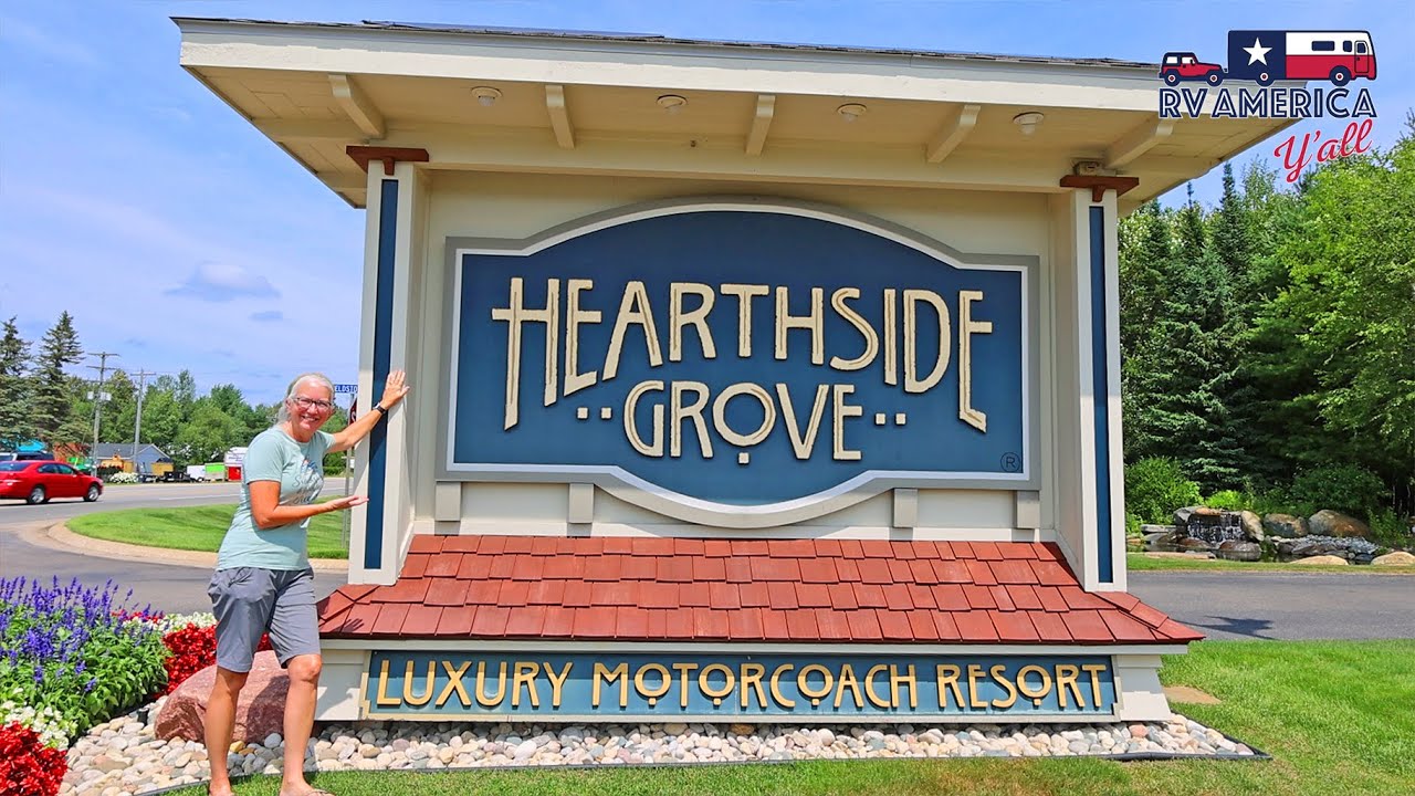 Luxury Class A Motorhome Resort Life in Petoskey, Michigan: Hearthside Grove