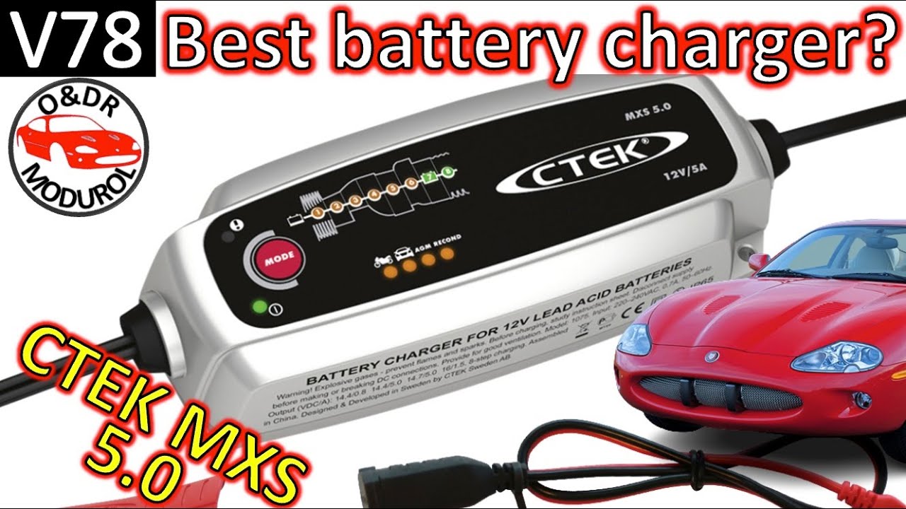 CTEK MXS 5.0 Battery charger unboxing V78 Jaguar XK8  / XKR (X100)