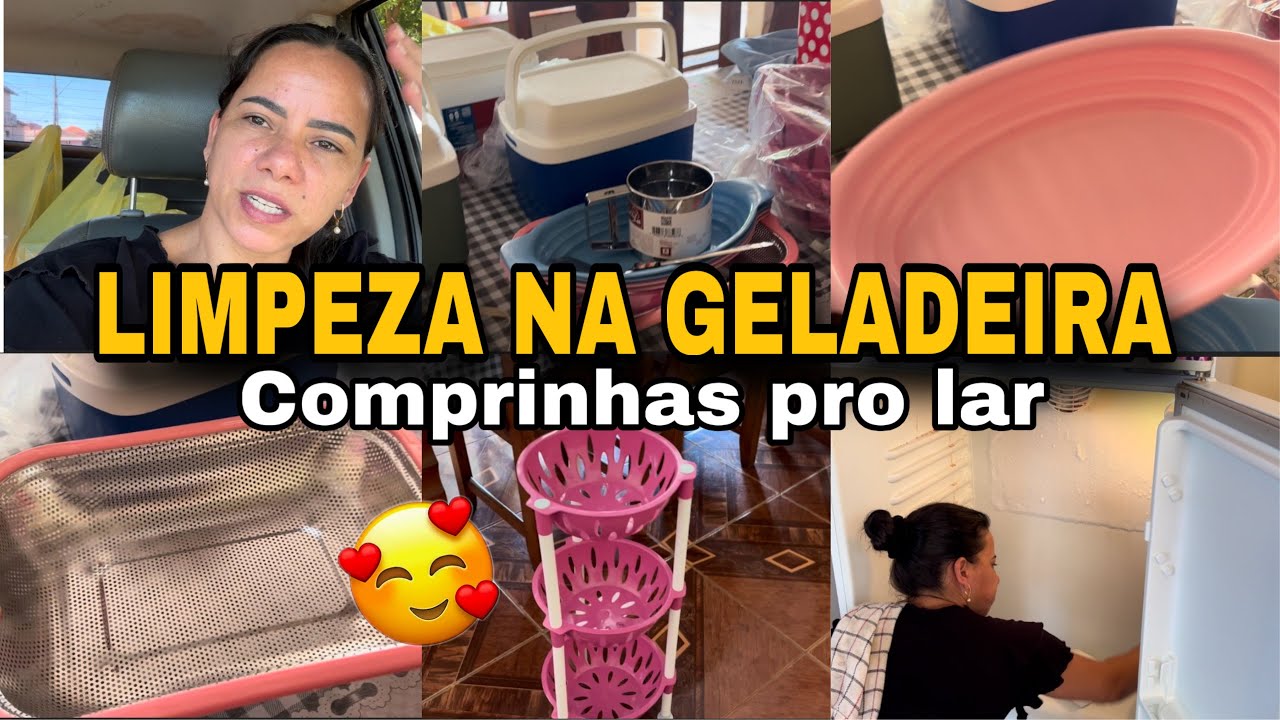 ROTINA REAL:limpeza da geladeira/comprinhas simples pro lar🥰