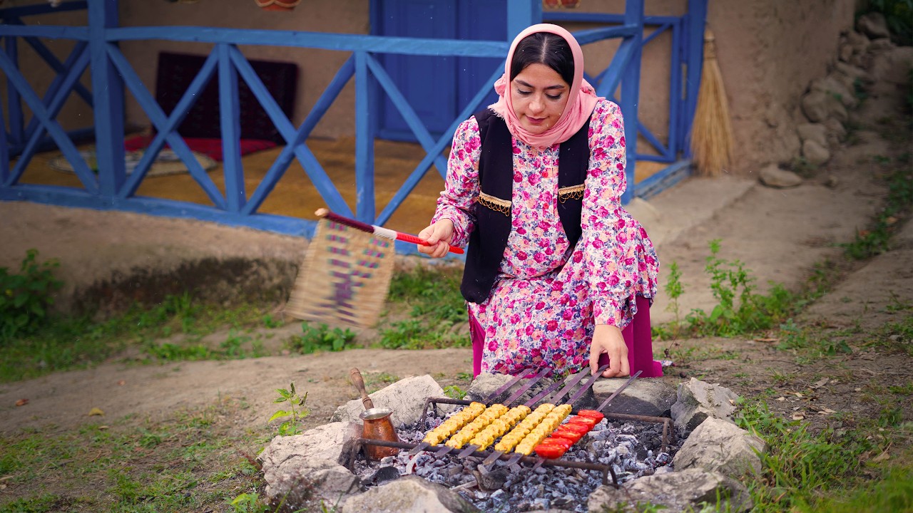 Chicken Koobideh Kebab, Delicious and Flavorful | Rural Cuisine