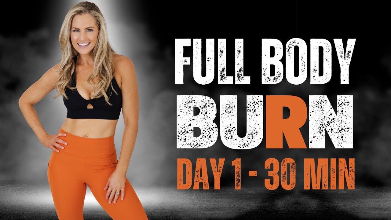 30 Minute Full Body Burn with Weights Workout - BURN #1