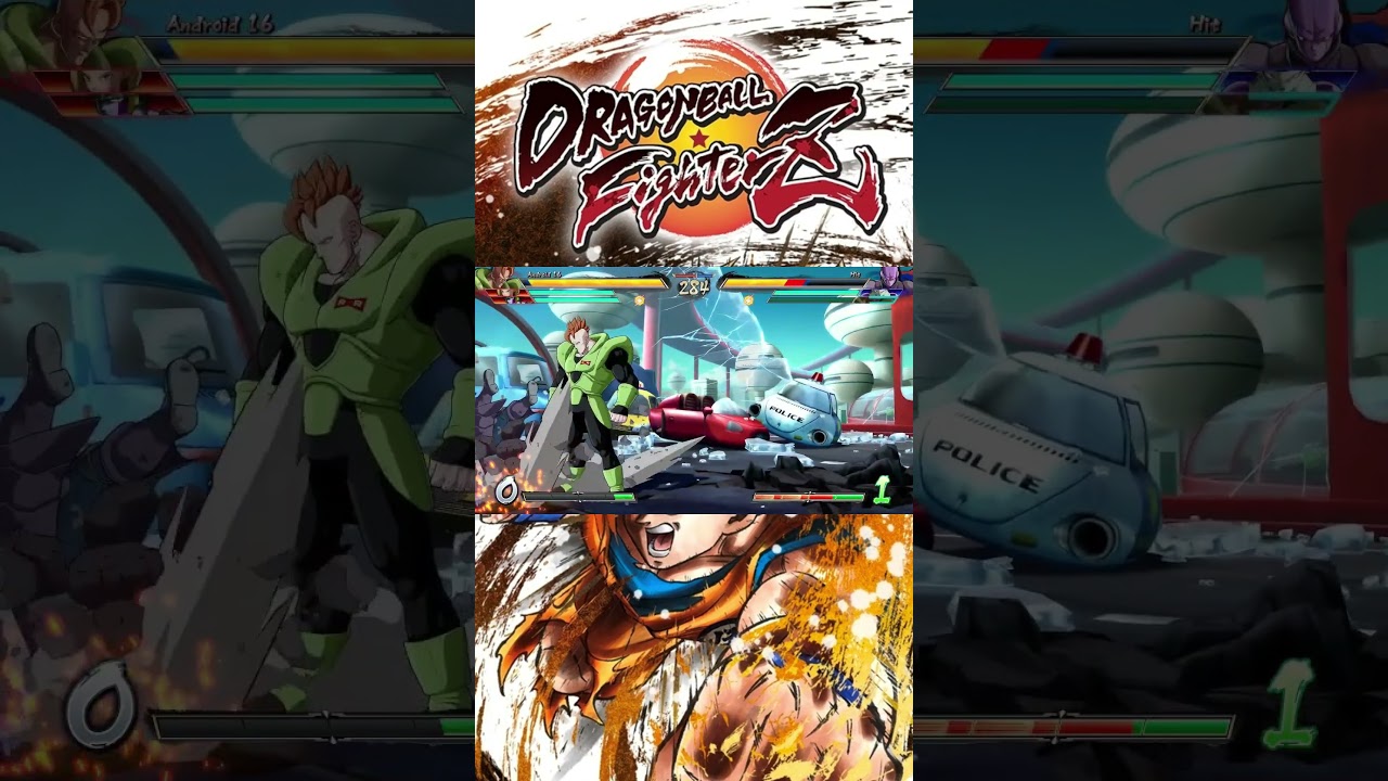 Dragon Ball FighterZ &ndash; Android 16 vs Hit #dragonball  #Shorts #android16 #hit