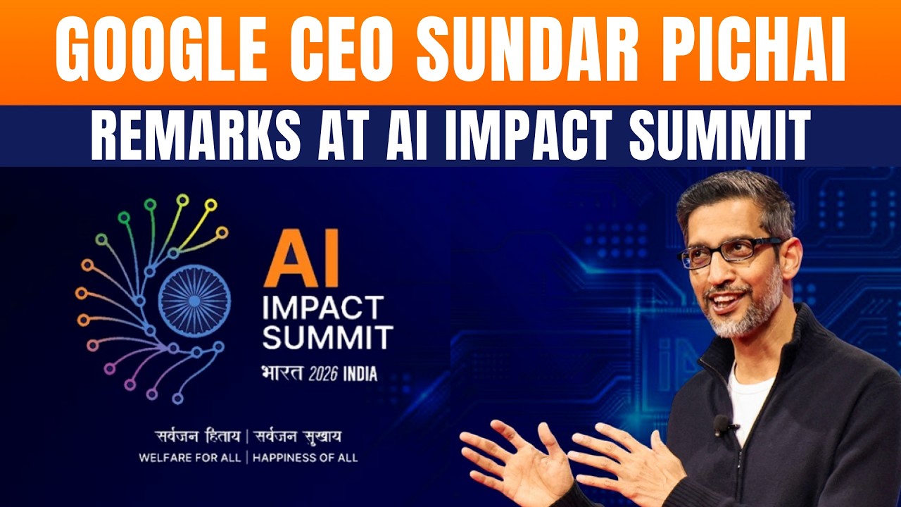 LIVE: Google CEO Sundar Pichai Speaks At India AI Summit | Artificial Intelligence | Global South