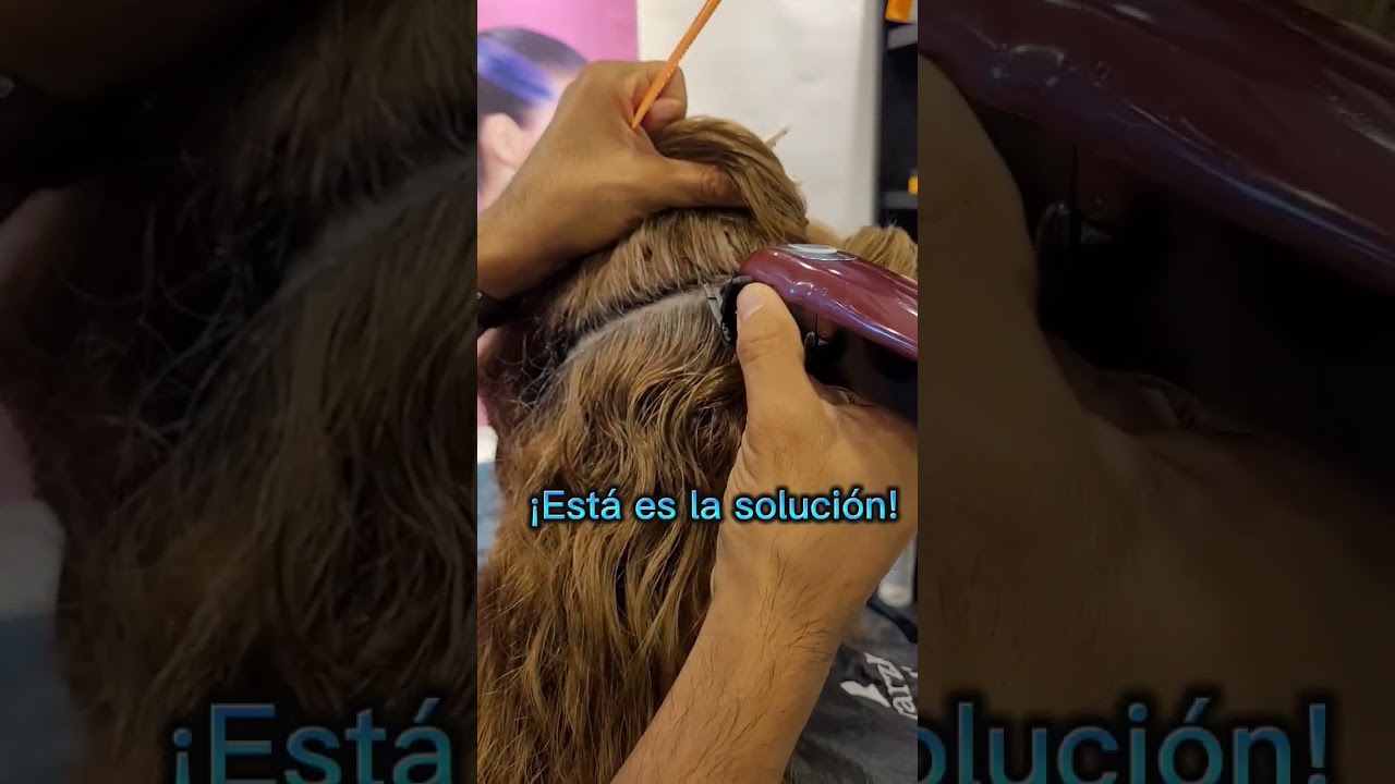 &iquest;como quitar volumen sin entresacar el cabello? #volumen #tijera