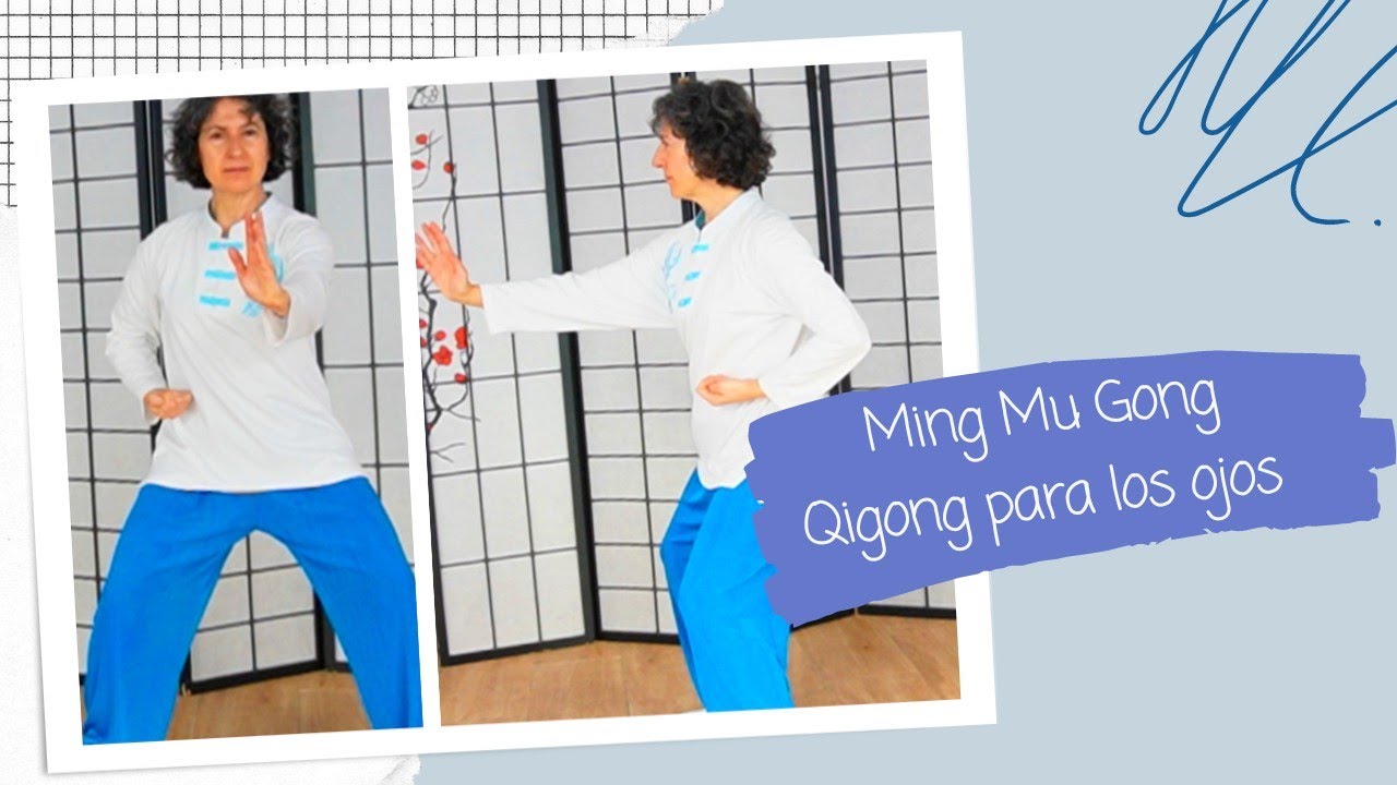 🔵MING MU GONG 👀Qigong para los OJOS (modo ESPEJO y vista lateral)