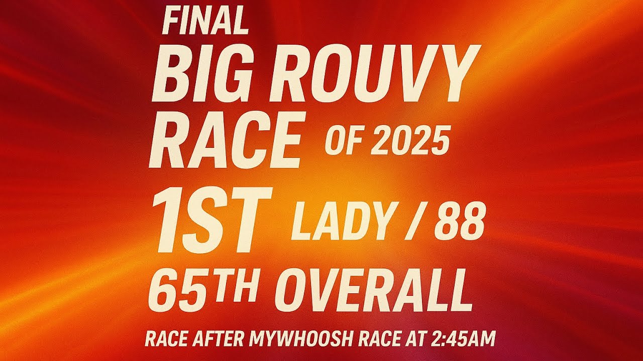 FINAL BIG ROUVY RACE OF 2025 | 1090 Racers | 1st Lady | 65th Overall | ROUVY Racing