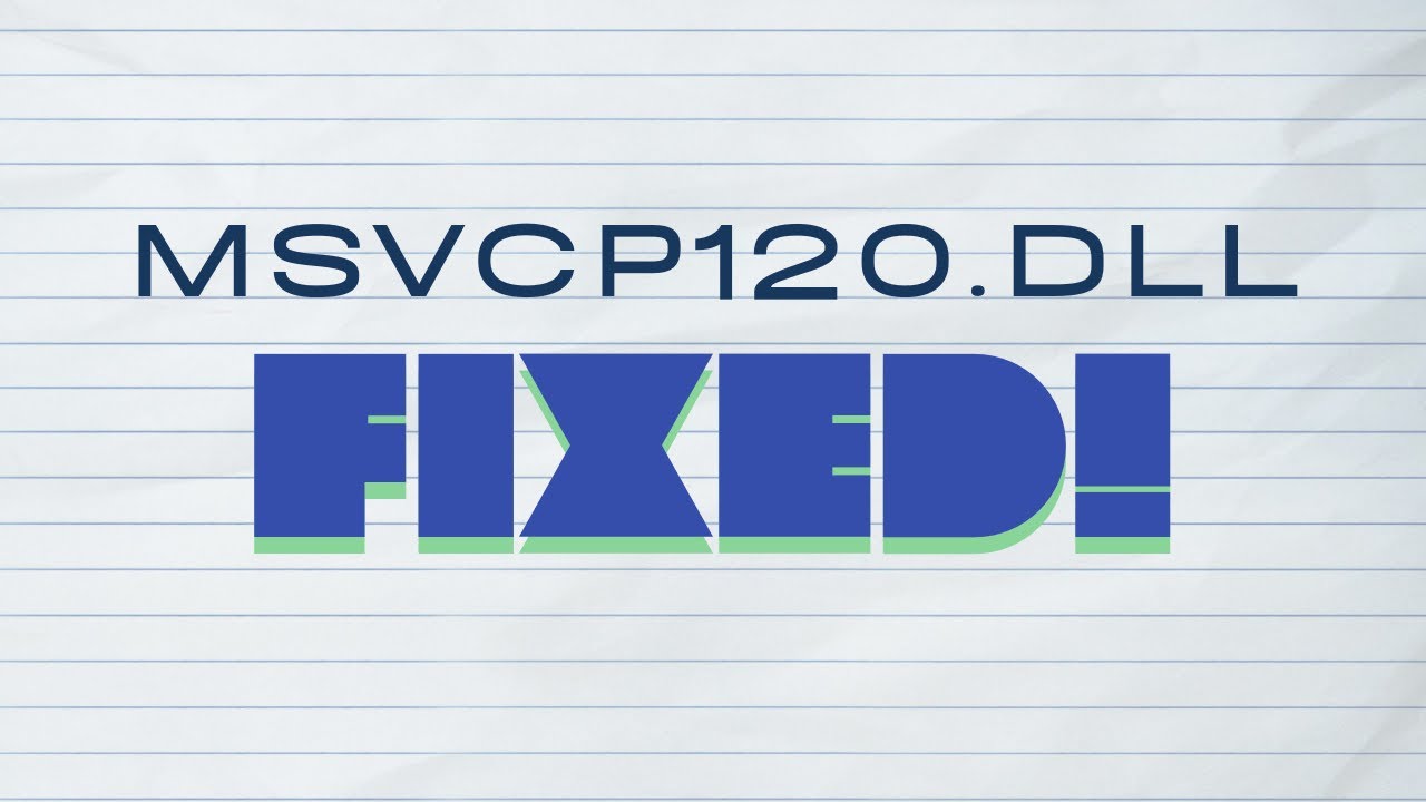 How to Fix MSVCP120.dll Not Found ERROR! (READ DESCRIPTION)