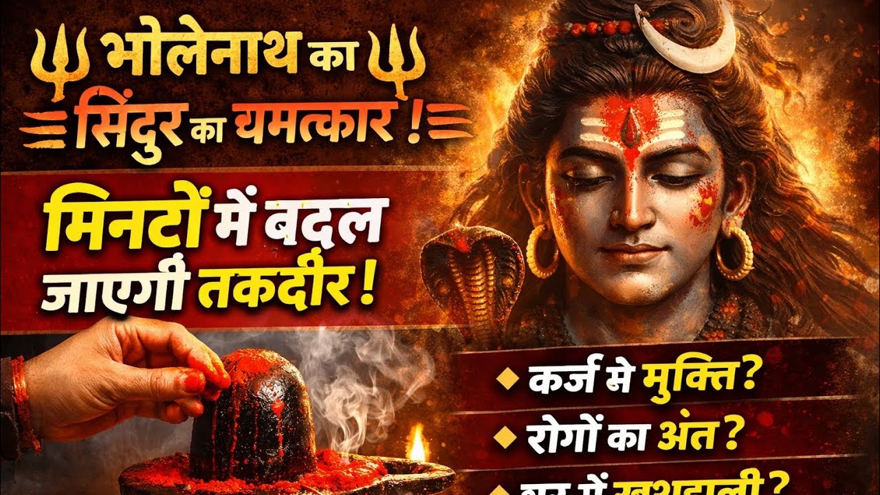 #bholenath  #भोले बाबा को सिंदूर चढ़ाया तो चमत्कार होगा,❓🙏#वीडियो #bhakti #status #बजरंगबली ...