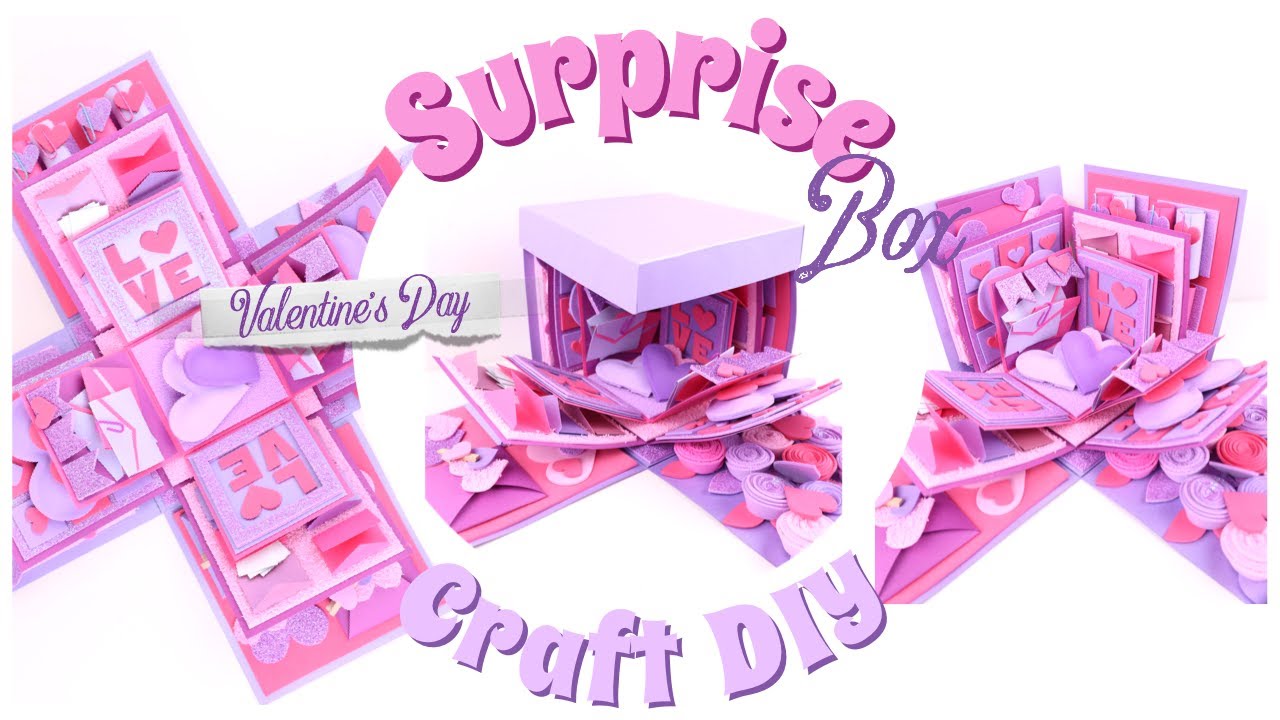 DIY Valentine’s Day Surprise Box 💝 | Love Explosion Gift Box