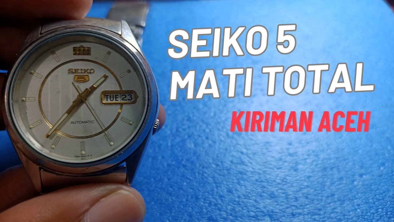 Service jam seiko 5 automatic mati total kiriman aceh