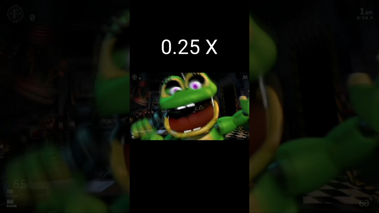 FNaF 7: Ultimate Custom Night - Happy Frog Jumpscare 0.25x - 2x speed