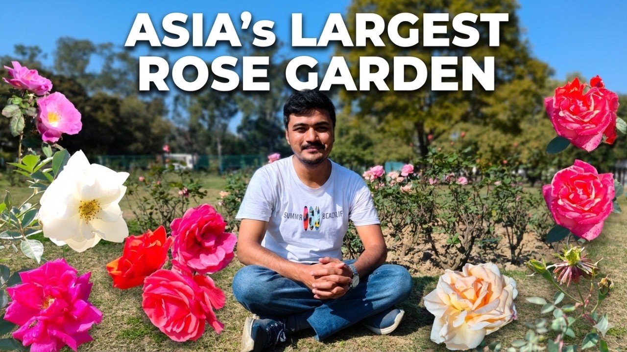 Zakir Hussain Rose Garden Tour | Asia’s Largest Rose Garden 🇮🇳 | Epic Trips