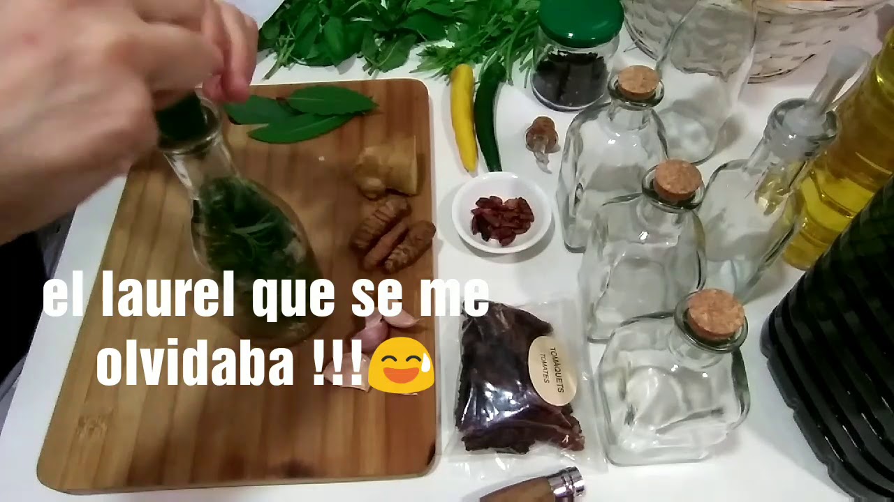 Aceites aromáticos para cocinar