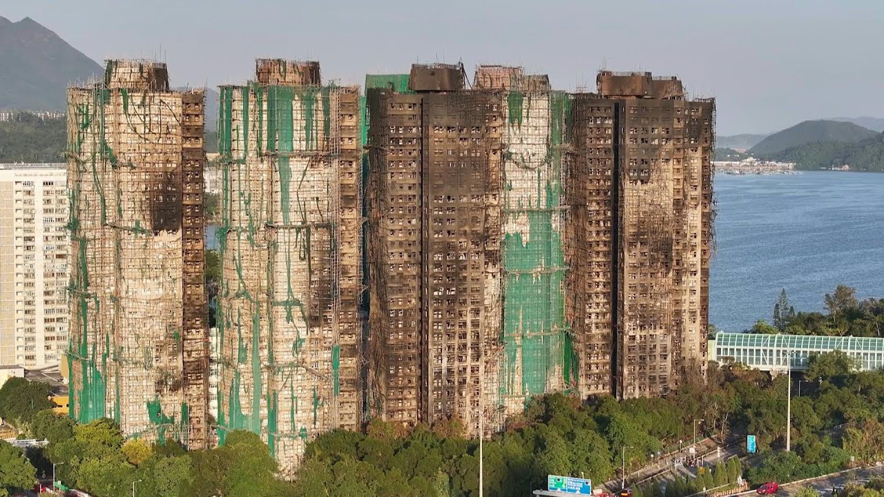 Aerial images of Hong Kong's Wang Fuk Court after deadly fire | AFP