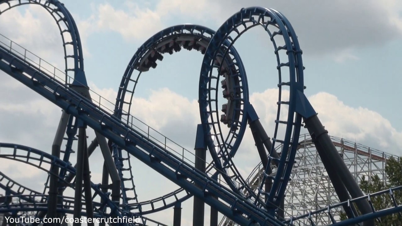 Blue Hawk (Off-ride HD) шесть флагов над Джорджией