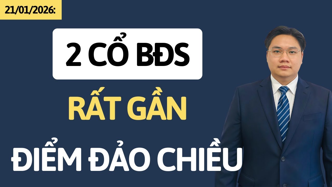 Chứng khoán hôm nay | Nhận định thị trường | 2 Cổ BĐS rất gần điểm đảo chiều đi lên