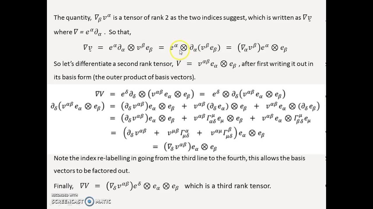 Covariant Differentiation