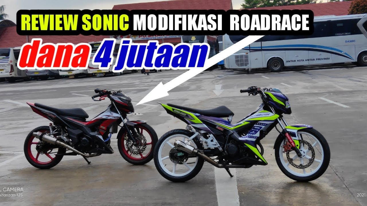REVIEW HONDA SONIC MODIFIKASI ALA ROADRACE