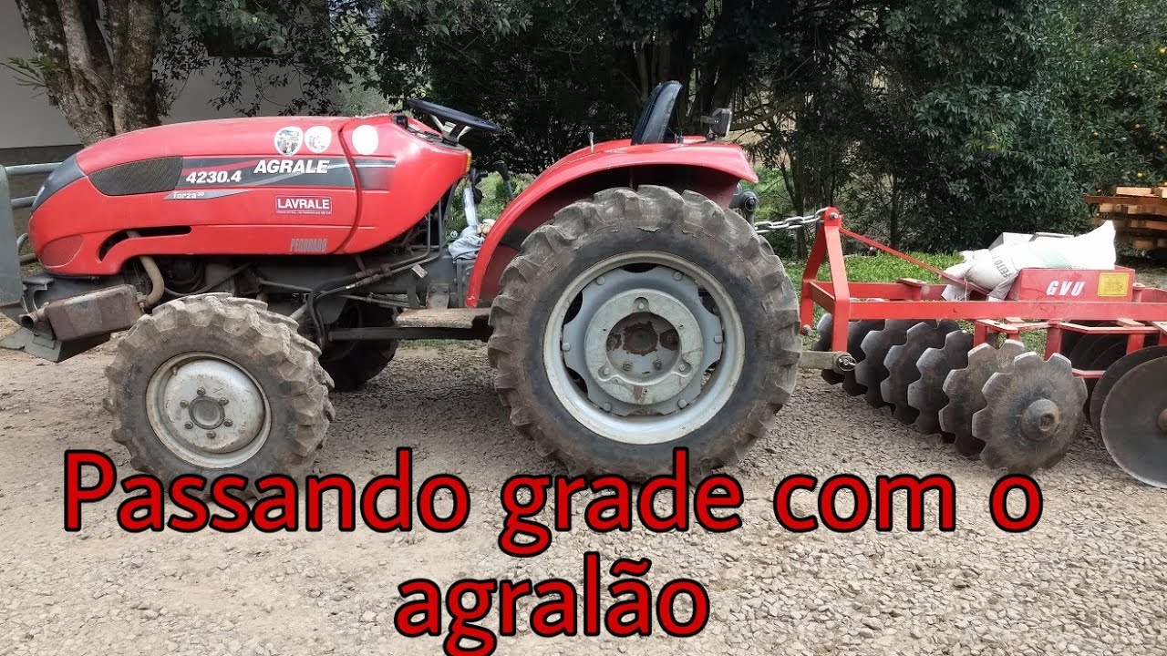 Passando grade com o Agrale 4230.4 Forza30