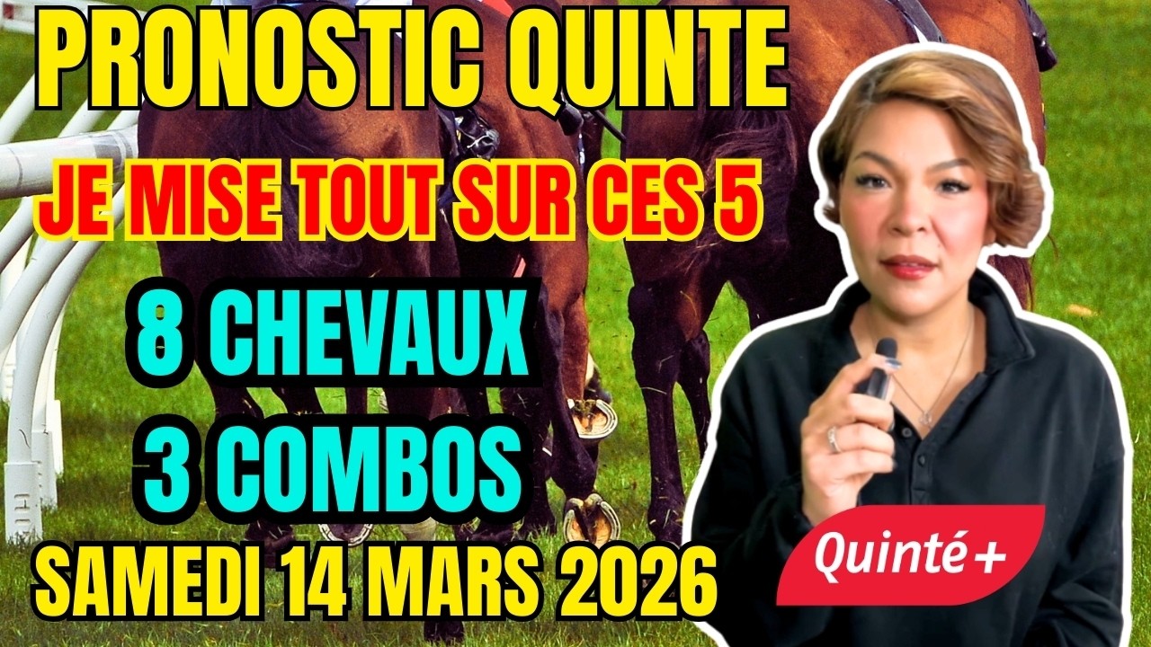 QUINTÉ+ AUTEUIL 🔥 Mes 8 SÉLECTIONS pour le Prix Général de Rougemont | Samedi 14 Mars 2026