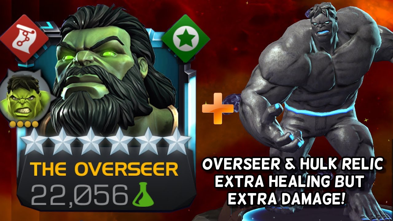 Rank 5 Overseer & The Hulk Relic | Runes Selection & Damage Comparison | Marvel Contest of Champions