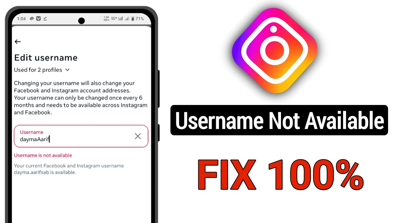 Instagram Username Not Available Problem Fixed | How to Fix Instagram Username Not Available