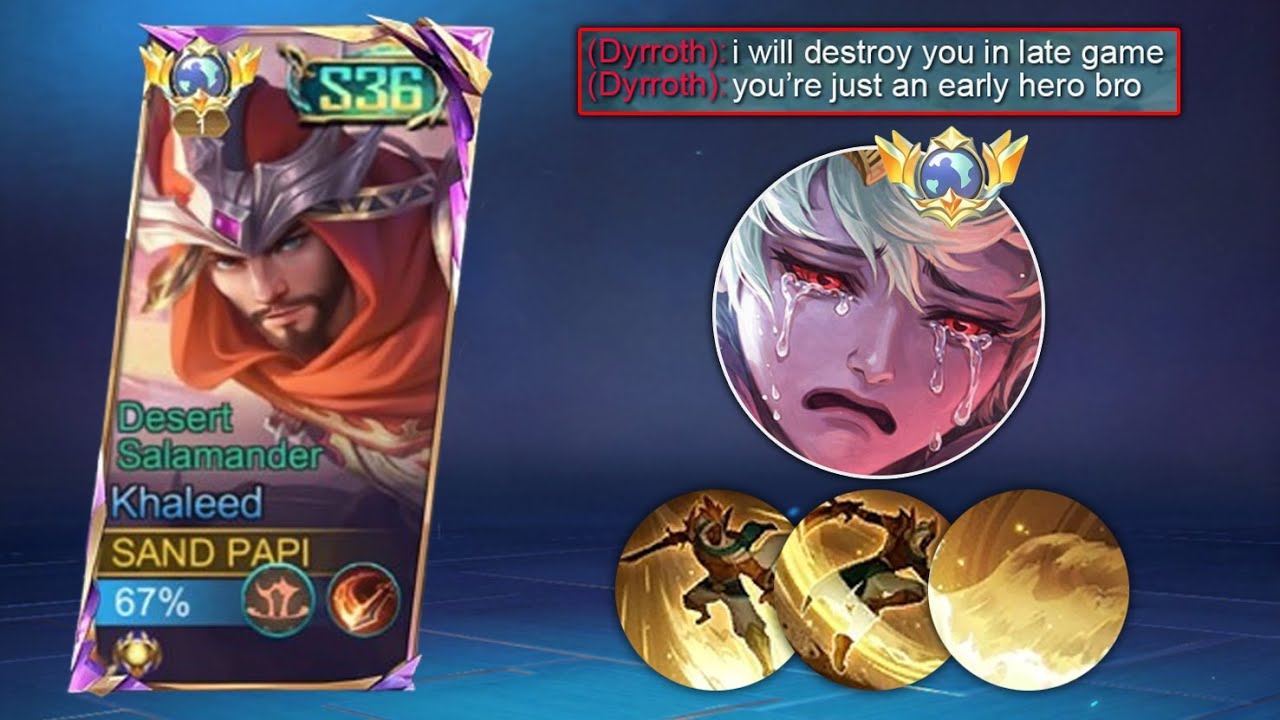 I FACED A DYRROTH IN EXP LANE AND THIS KHALEED COMBO SHUT HIM DOWN!!
