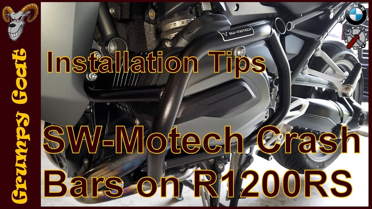 SW Motech Crash Bars installed on BMW R1200RS