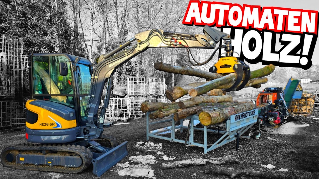 SÄGESPALTAUTOMAT im EINSATZ! | Mit TECHNIK wird Esche zu Brennholz | Mr. Moto