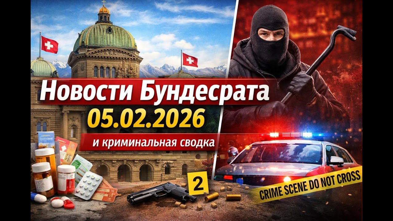 Новости Бундесрата, Швейцария &mdash; 5 февраля 2026 года. Криминальная хроника#новости #news