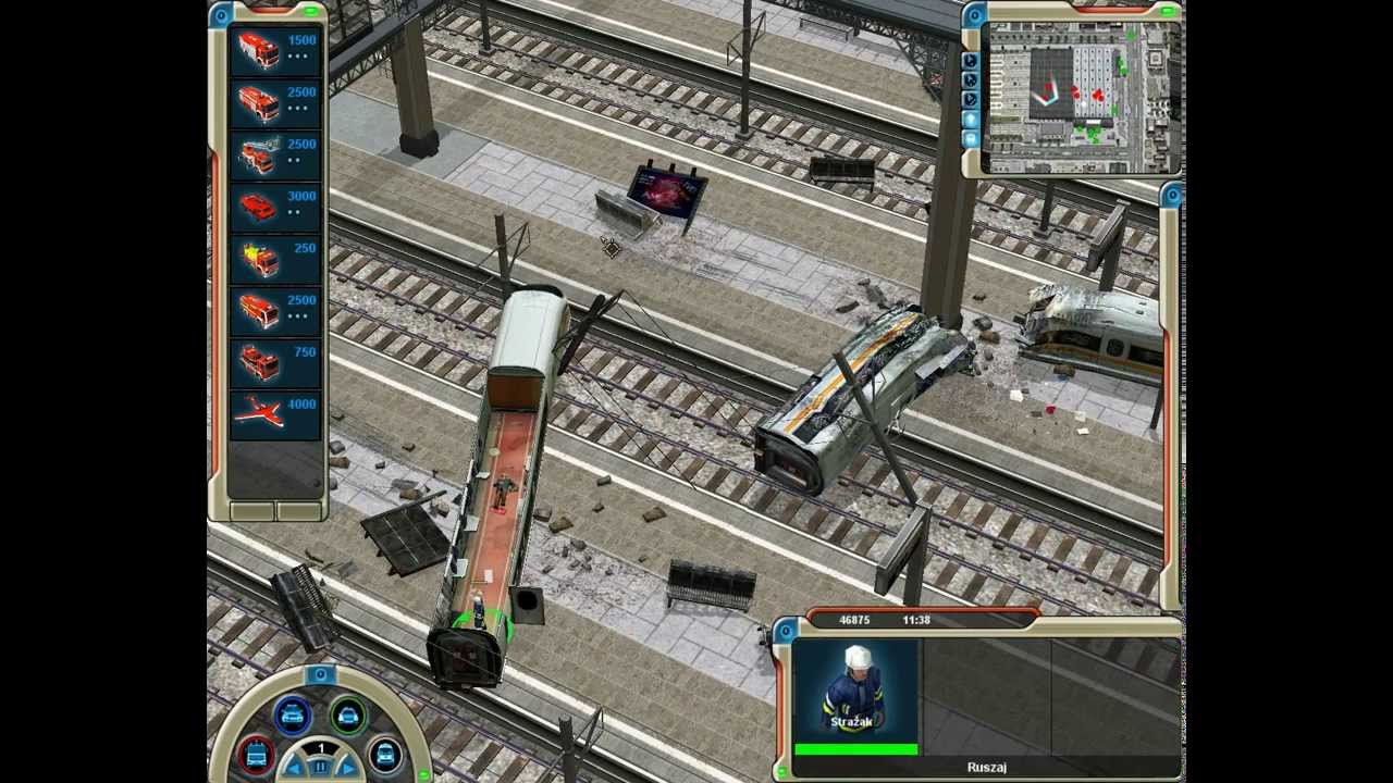 Emergency 3 mission 13 - A train is about to ram into the station concourse [PL]