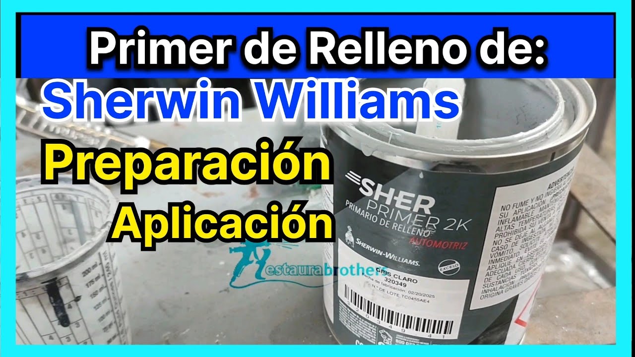 SHERPRIMER 2k/Primario de Relleno. Preparaci&oacute;n y aplicaci&oacute;n #pinturaautomotriz #sherwinwilliamspaint