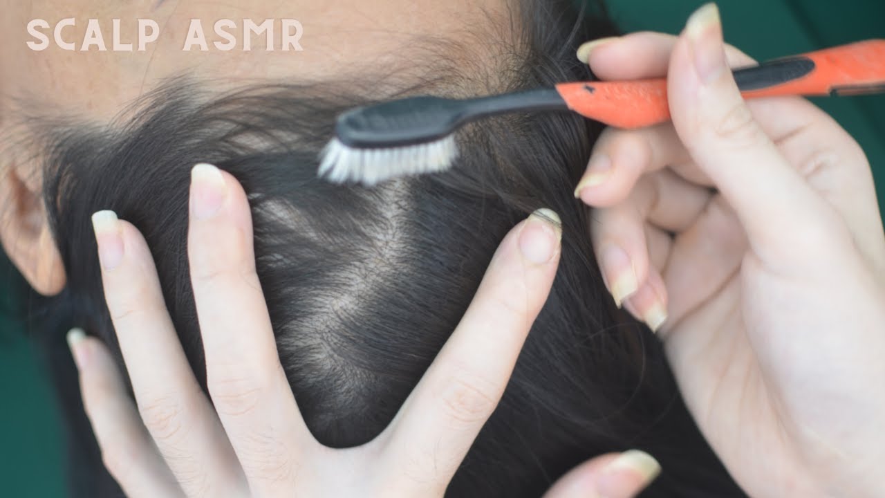 ASMR Real Person Hair Parting And Head Scratching Sounds, Tingly For Reduce Stress, Anxiety