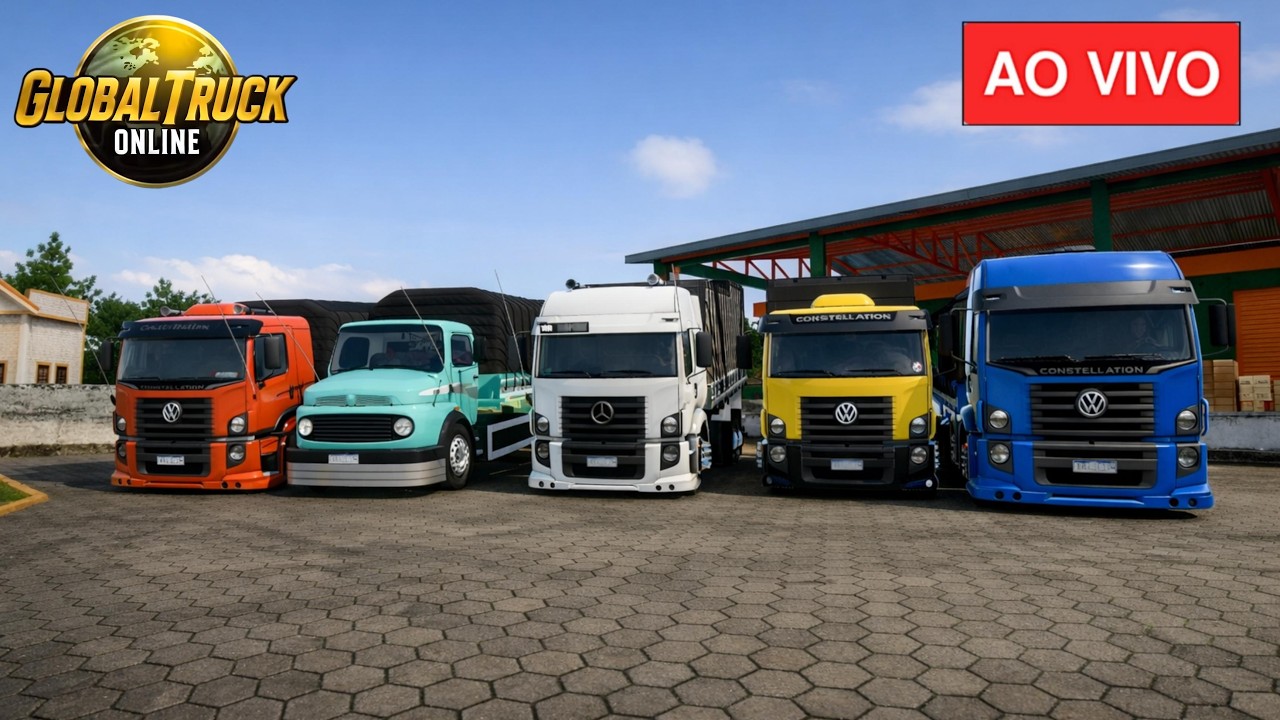 💥AO💥VIVO💥GLOBAL TRUCK ONLINE - JOGANDO COM OS INSCRITOS  S&Aacute;BADO VEM PRA LIVE