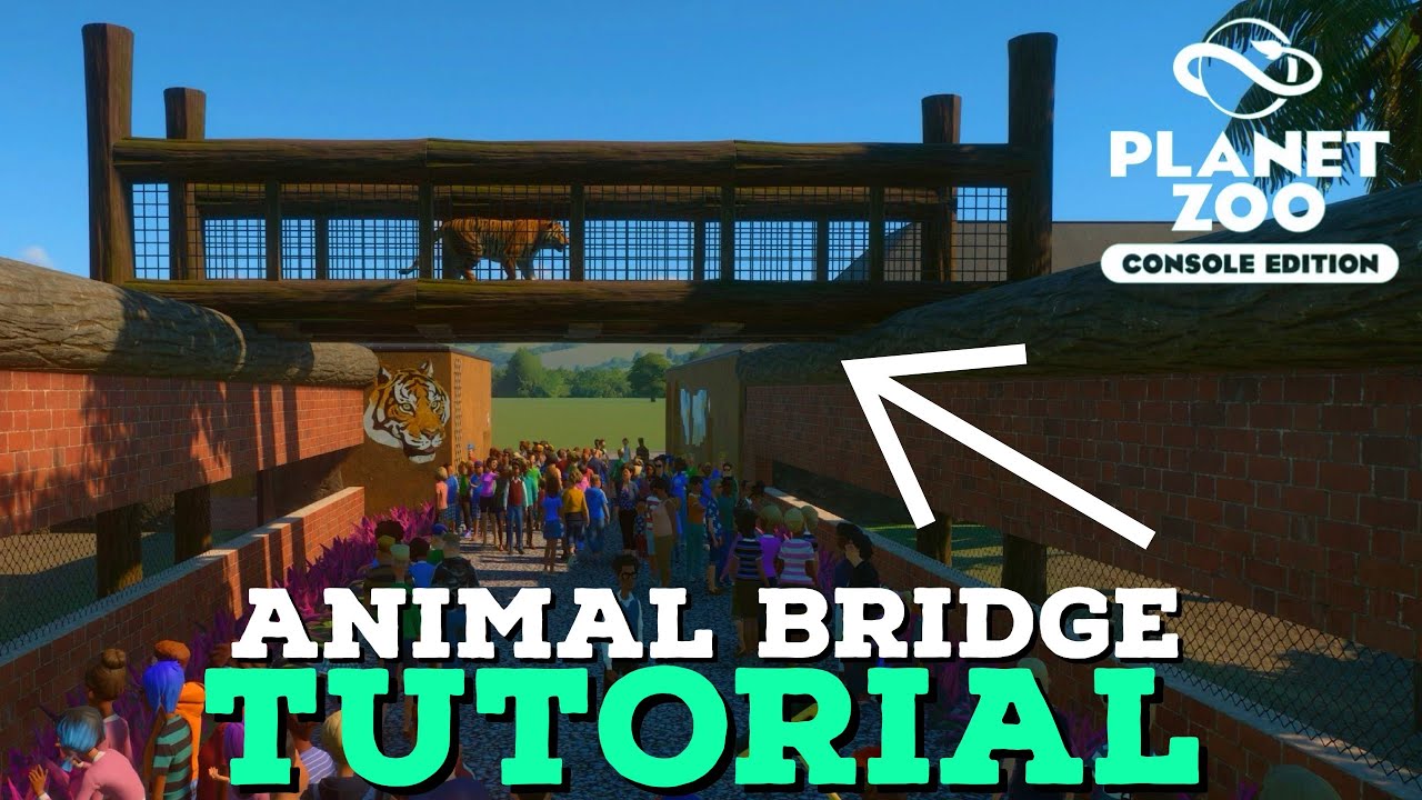 HOW TO BUILD AN ANIMAL BRIGDE IN PLANET ZOO CONSOLE! (TUTORIAL)