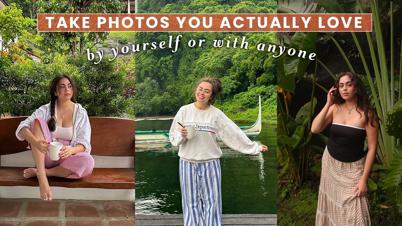 How To ALWAYS Look Good in Photos // solo shooting, posing, lighting, + more!! 🫶🏼