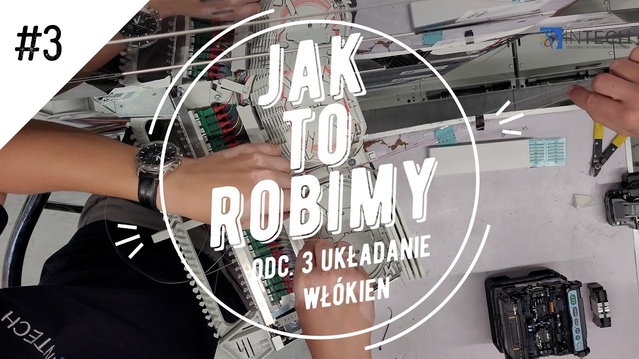 Układanie włókien światłowodowych po spawaniu