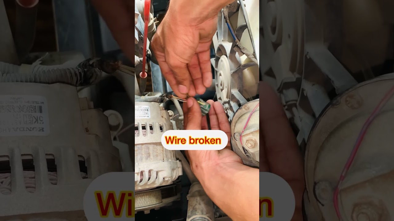 How to solve battery light problem #mechanic #automobile #automotive follow my YouTube channel ✅🛠️