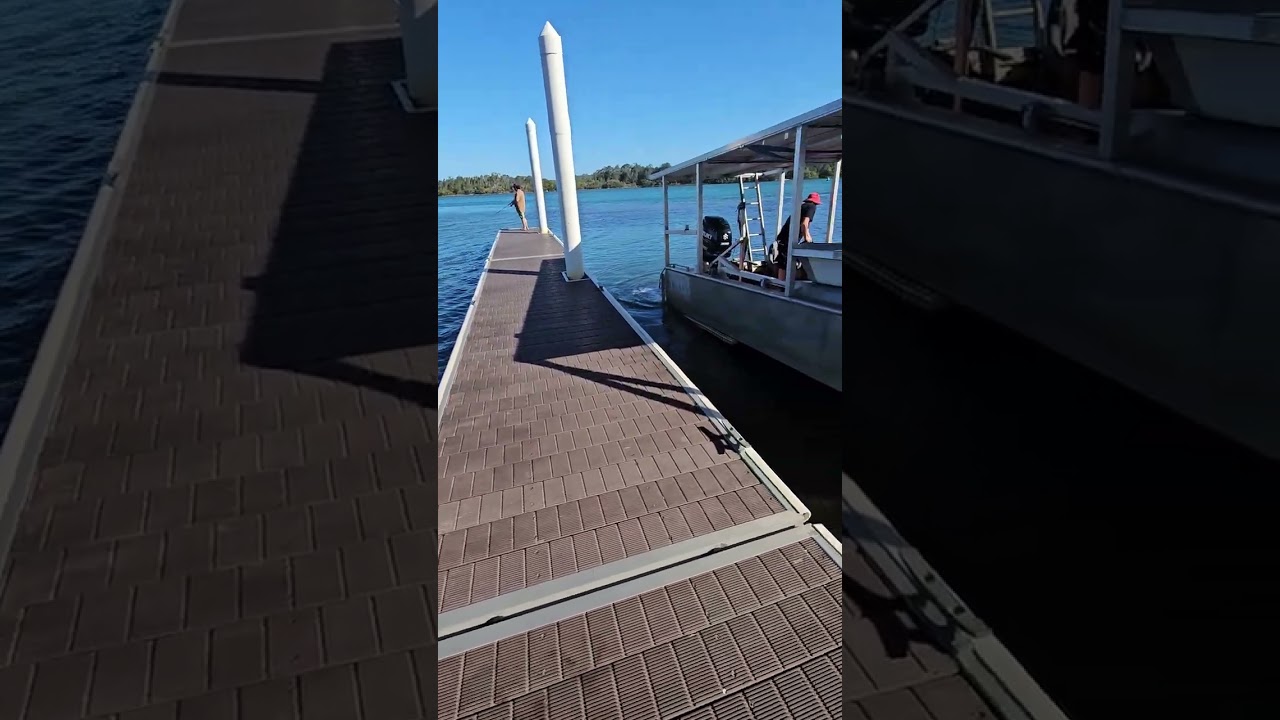Launching a boat into the water at North Haven Boat ramp 