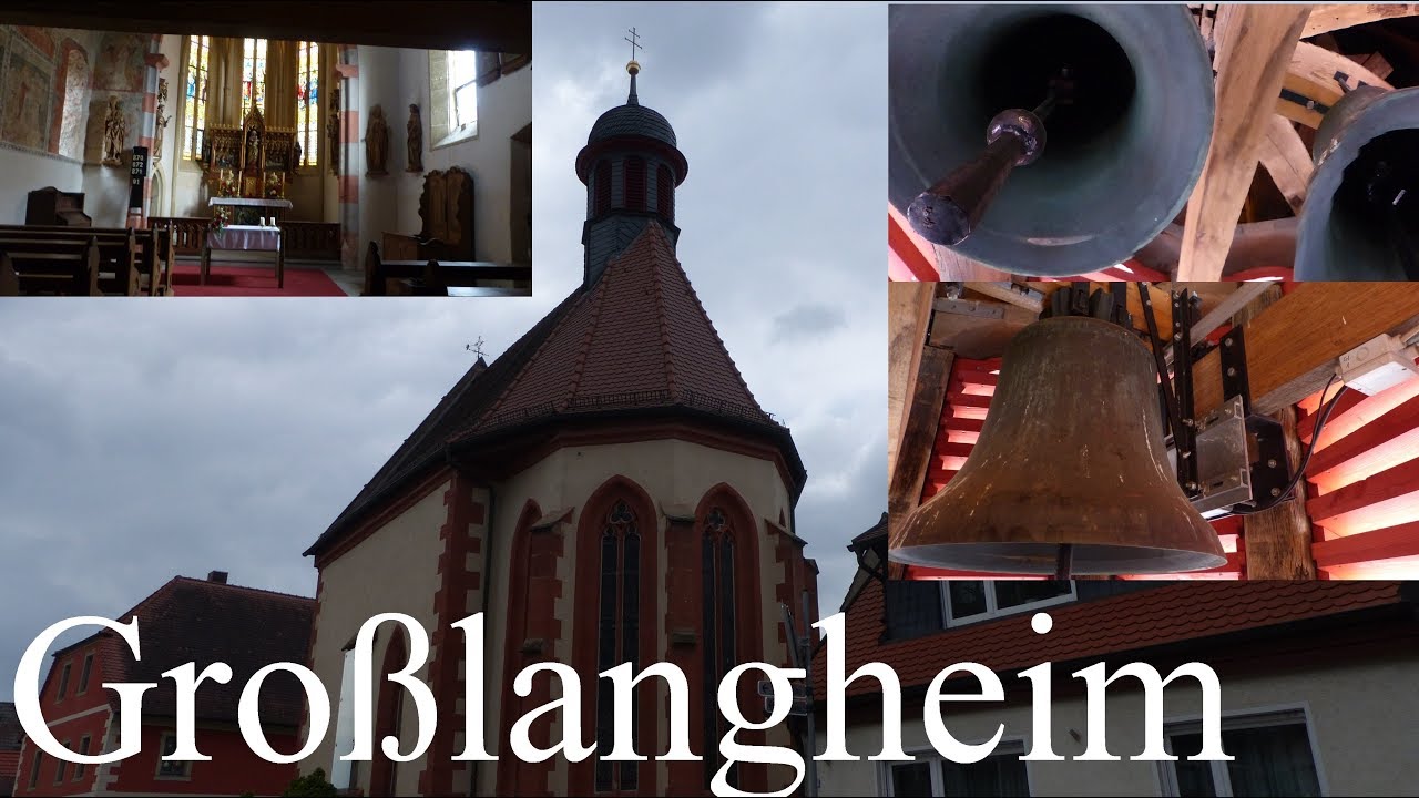 Gro&szlig;langheim (KT) Die beiden Glocken der Antoniuskapelle (Turmaufnahme)