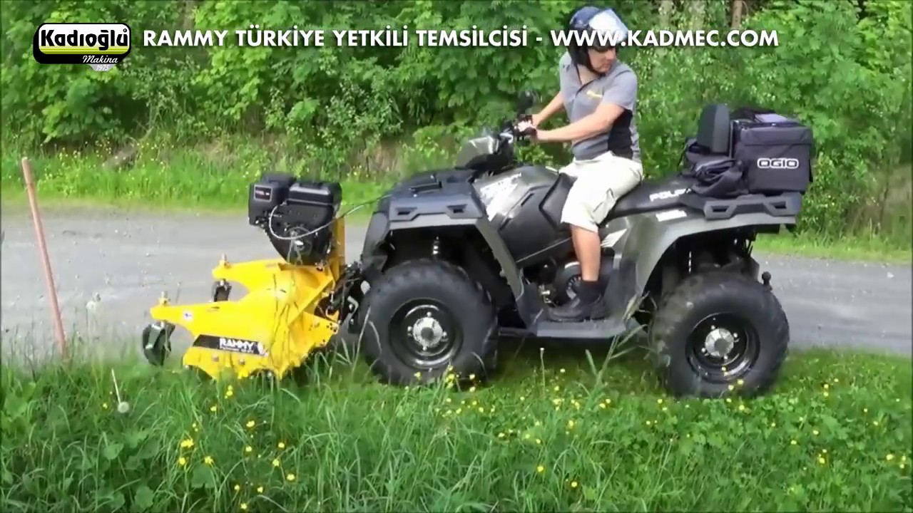ATV Motorları Ot Biçme Makinesi'ne Dönüşüyor