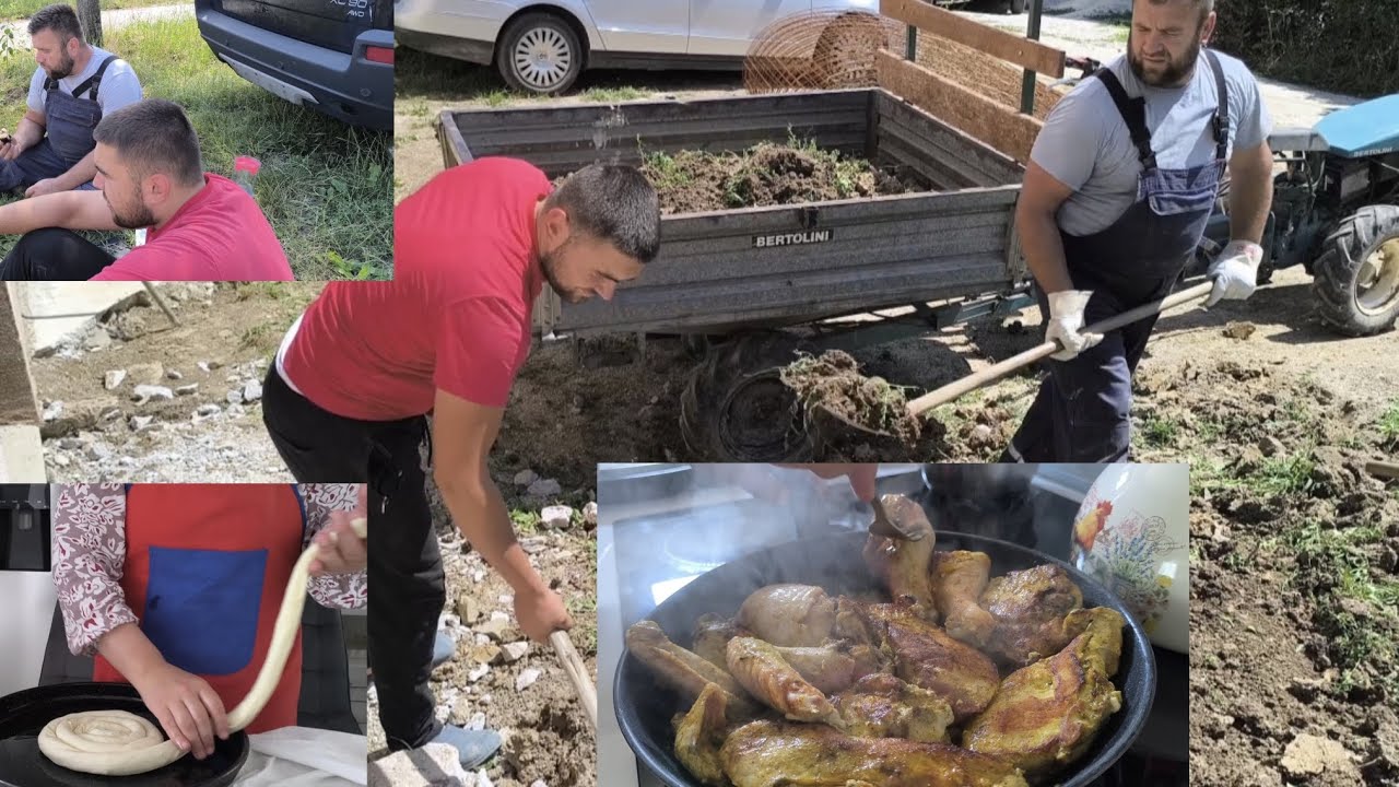 Kad se udruže OTAC I SIN 🩵 opet radna akcija pripreme za betonažu 💪- Emina u kuhinji ispunjava želje