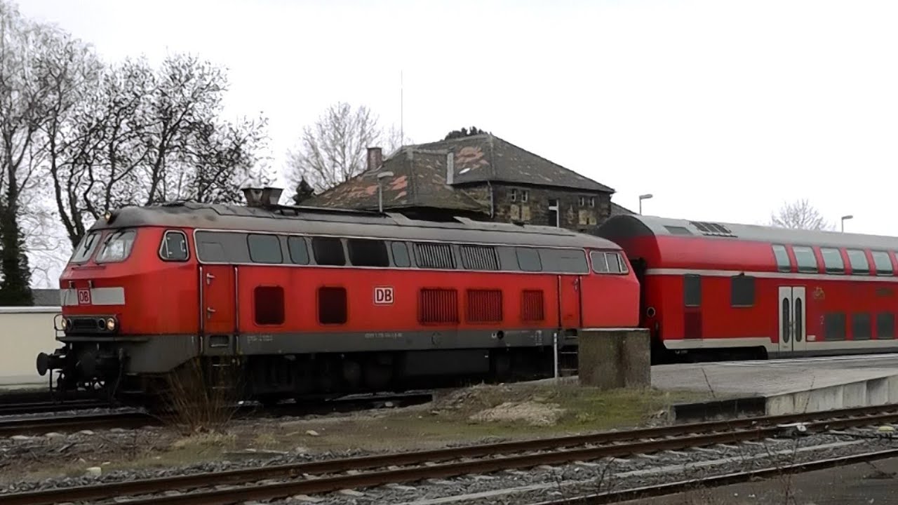 Führerstandsmitfahrt von Alzey nach Mainz Hbf - BR 218 + Dosto - DB Deutsche Bundesbahn Nr. 13