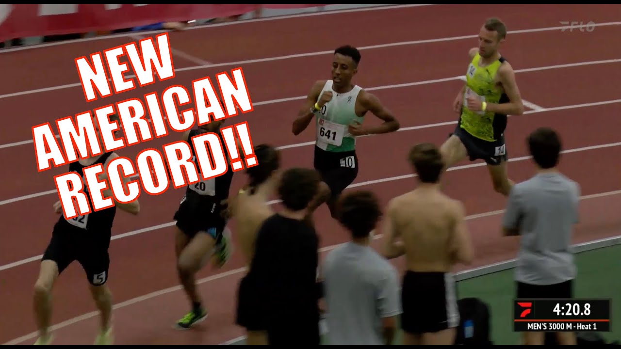 Yared Nuguse SHATTERS Galen Rupp's 3k American Record, NAU's Drew Bosley BREAKS NCAA 3k Record!