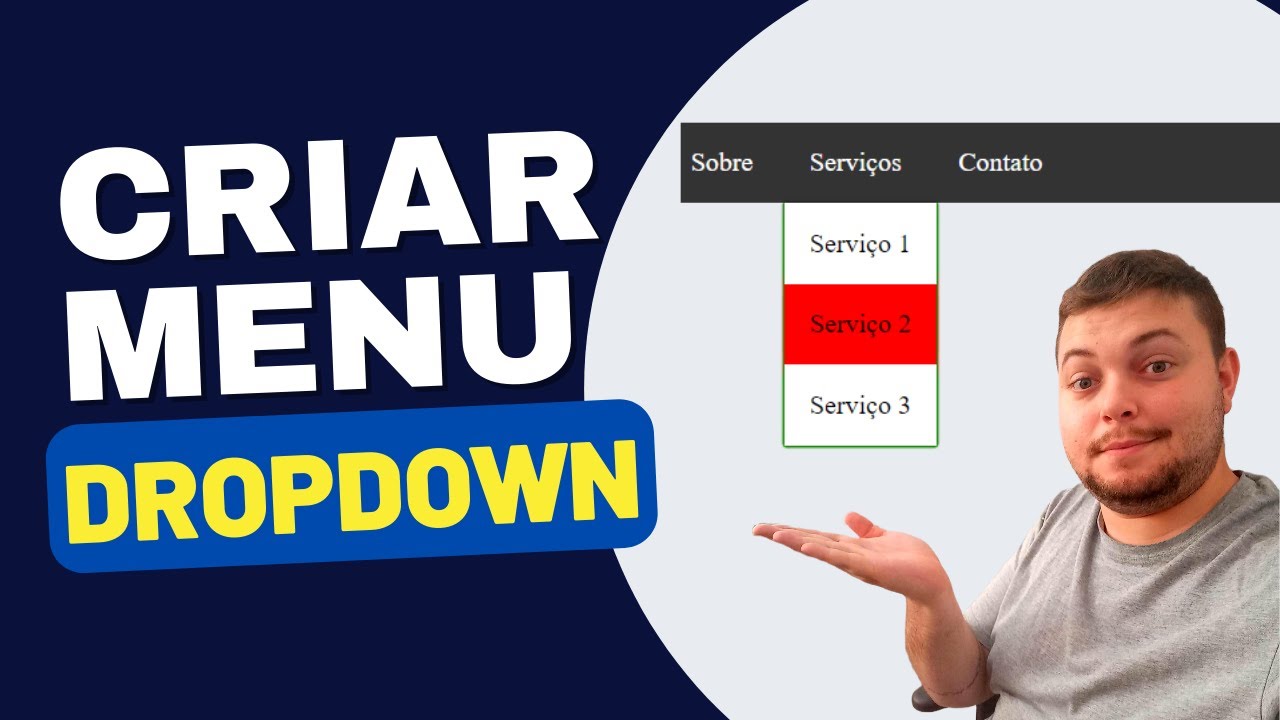 Criar um menu Dropdown com HTML e CSS