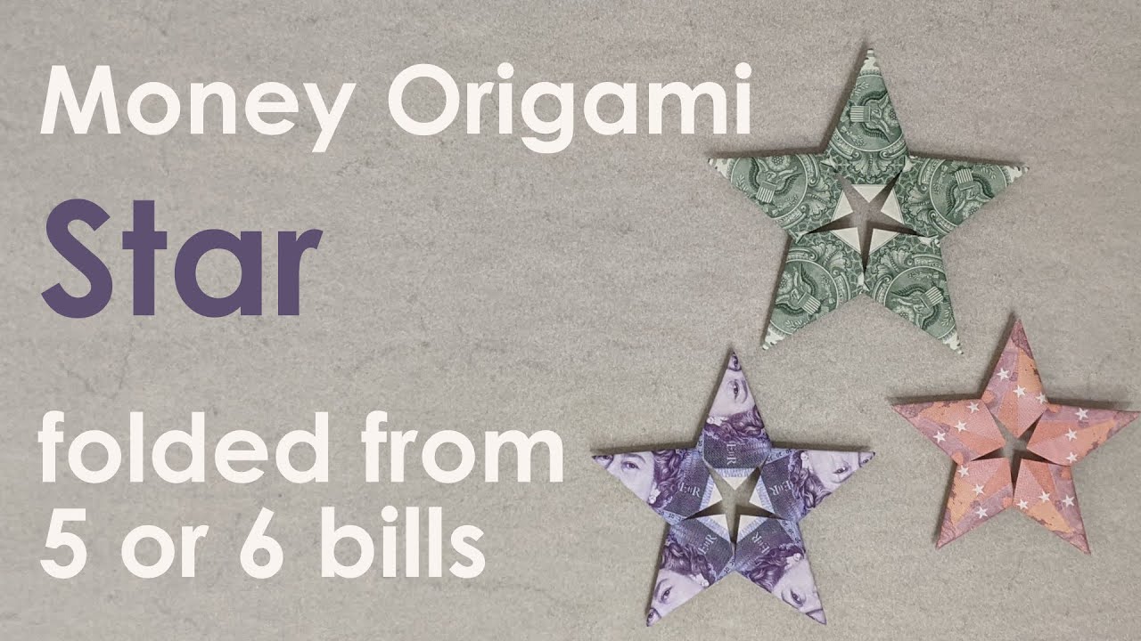 Урок по оригами из денег: модульная звезда (традиционная)