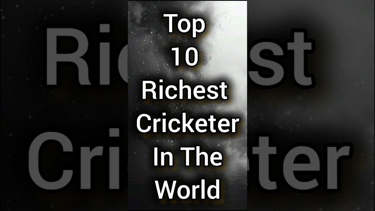 Top 10 Richest Cricketer In The World 🌍🤯 